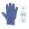 Boardwalk 380 Series 4 mil Thick 9.5 in. Long Powder-Free Disposable General-Purpose Nitrile Gloves - Large, Blue (100/Box)